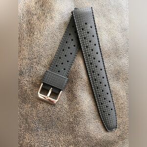 WatchCo Rubber Silicone Watch Strap Band  20mm or 22mm Quick Release Spring Bars